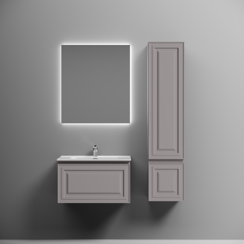 Тумба под раковину Sancos Very VR70SM 69х45х41 подвесная цвет бежевый - фото 2